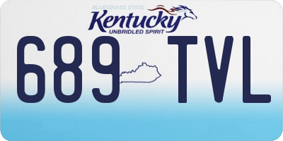 KY license plate 689TVL