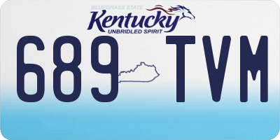 KY license plate 689TVM