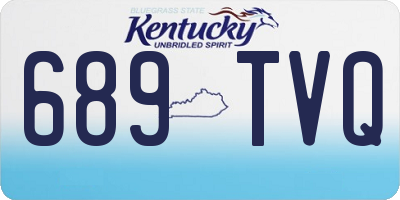 KY license plate 689TVQ