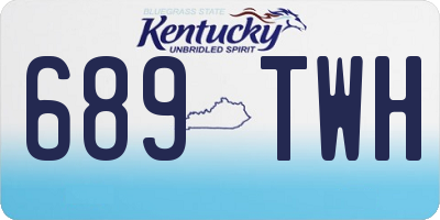 KY license plate 689TWH