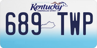 KY license plate 689TWP