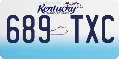 KY license plate 689TXC