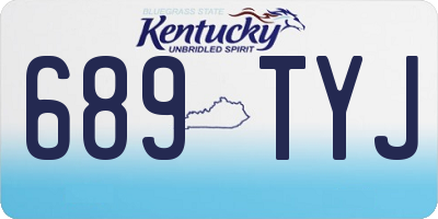 KY license plate 689TYJ