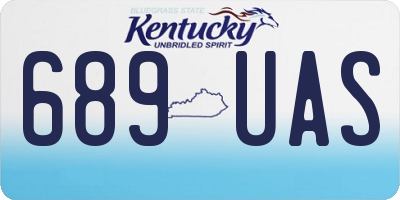 KY license plate 689UAS