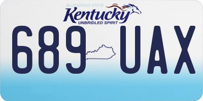 KY license plate 689UAX