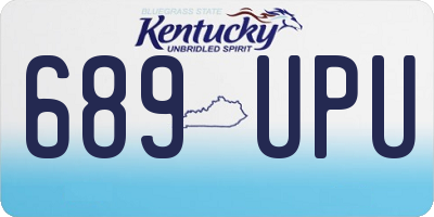 KY license plate 689UPU