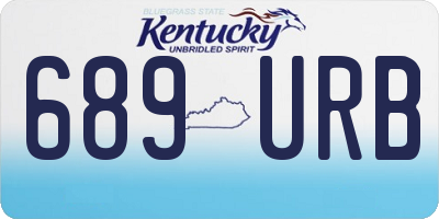 KY license plate 689URB
