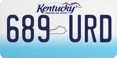 KY license plate 689URD
