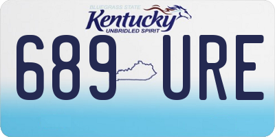 KY license plate 689URE
