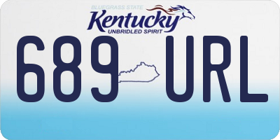 KY license plate 689URL