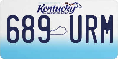 KY license plate 689URM