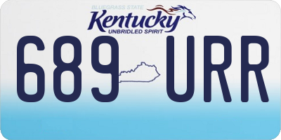 KY license plate 689URR