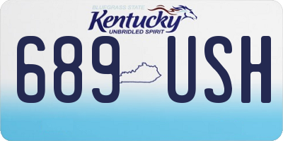 KY license plate 689USH