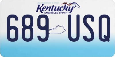 KY license plate 689USQ