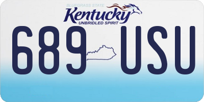 KY license plate 689USU