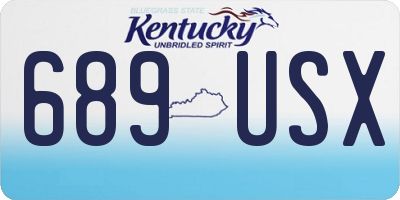 KY license plate 689USX