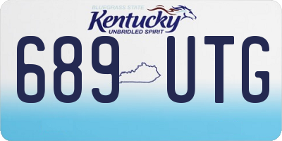 KY license plate 689UTG