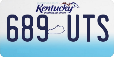 KY license plate 689UTS