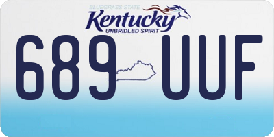 KY license plate 689UUF
