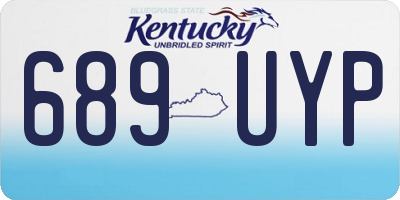 KY license plate 689UYP