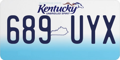 KY license plate 689UYX