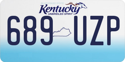 KY license plate 689UZP