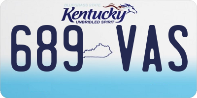 KY license plate 689VAS