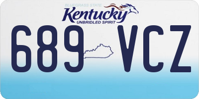 KY license plate 689VCZ