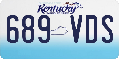 KY license plate 689VDS
