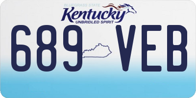 KY license plate 689VEB