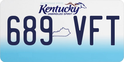 KY license plate 689VFT