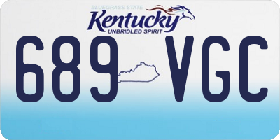 KY license plate 689VGC