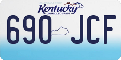 KY license plate 690JCF