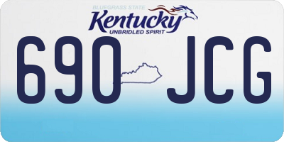 KY license plate 690JCG