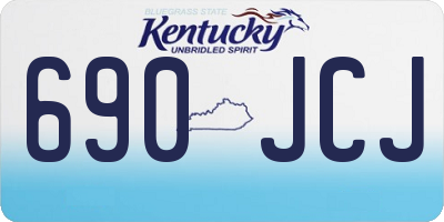 KY license plate 690JCJ