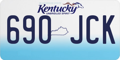 KY license plate 690JCK