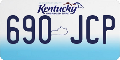 KY license plate 690JCP