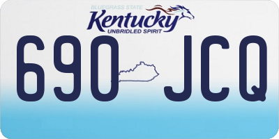 KY license plate 690JCQ