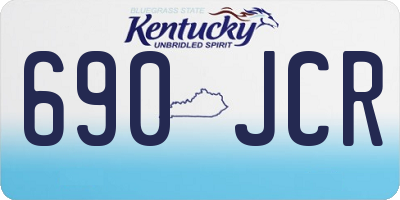 KY license plate 690JCR