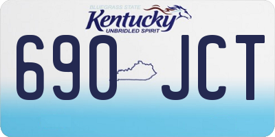 KY license plate 690JCT