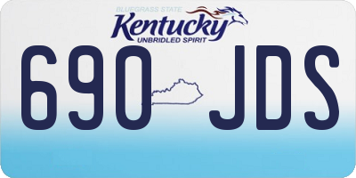 KY license plate 690JDS