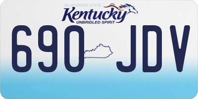 KY license plate 690JDV