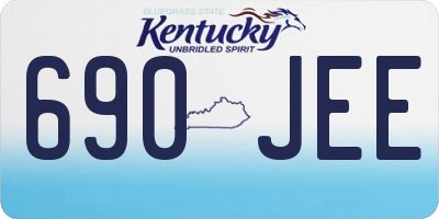 KY license plate 690JEE