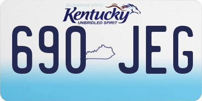 KY license plate 690JEG