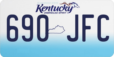 KY license plate 690JFC