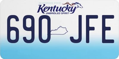 KY license plate 690JFE