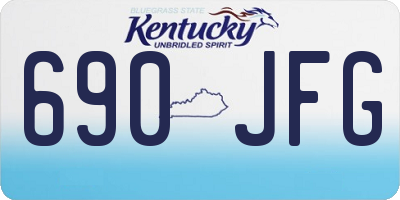 KY license plate 690JFG