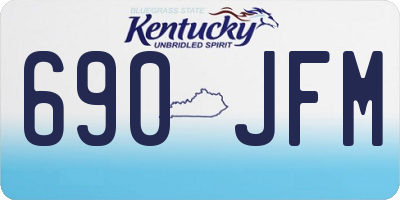 KY license plate 690JFM