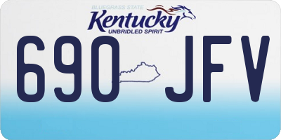 KY license plate 690JFV