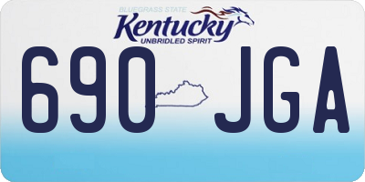 KY license plate 690JGA